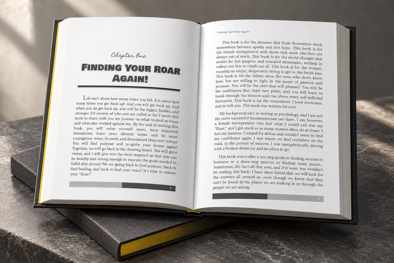 Open book showing a complete editorial ebook spread