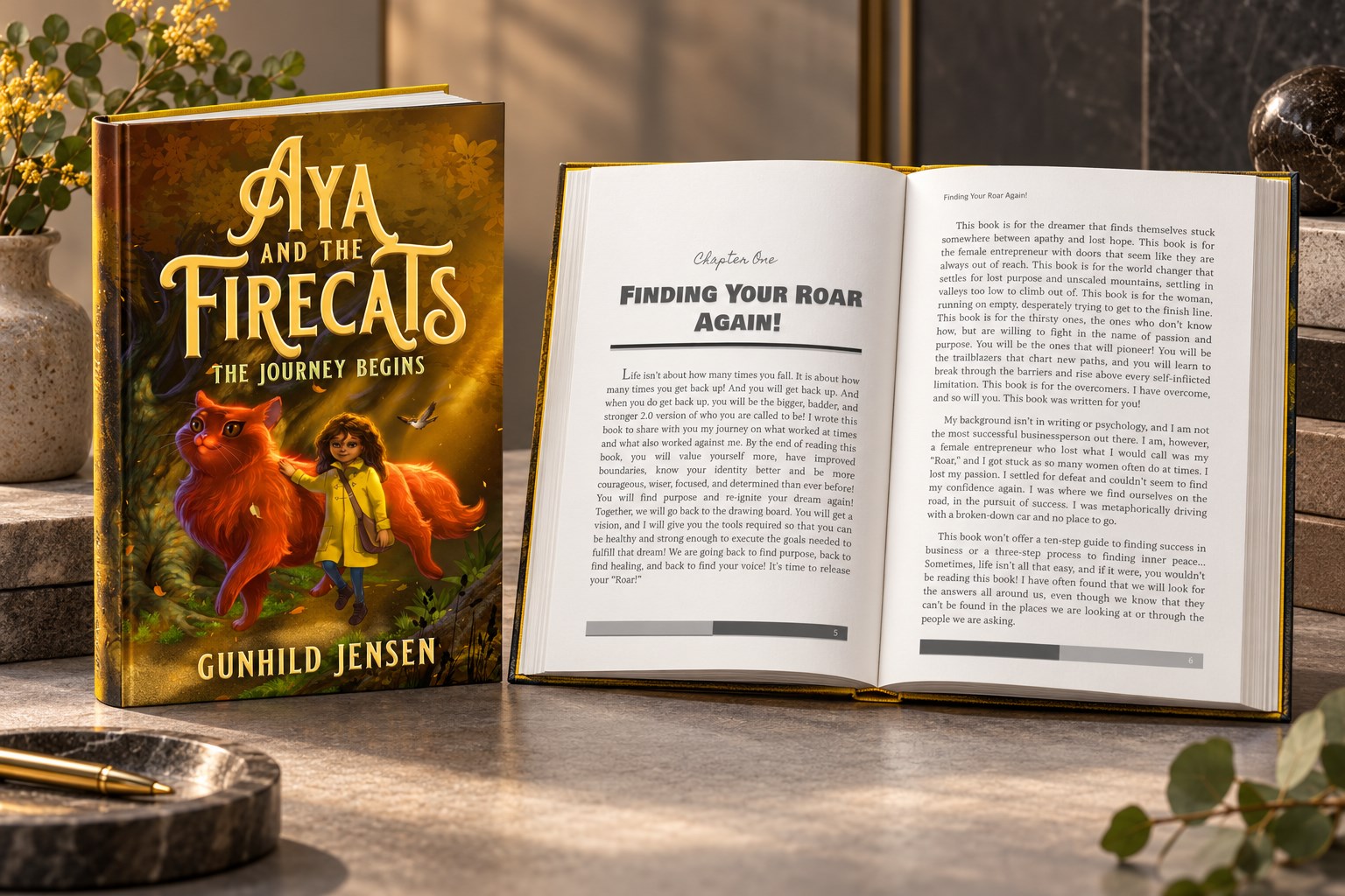 Book cover and editorial layout presented in a publishing studio